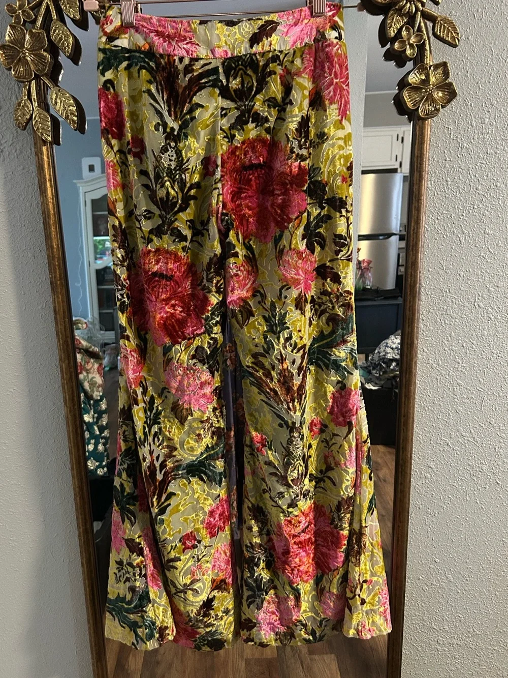 Free People Nightsky Burnout Velvet Pants